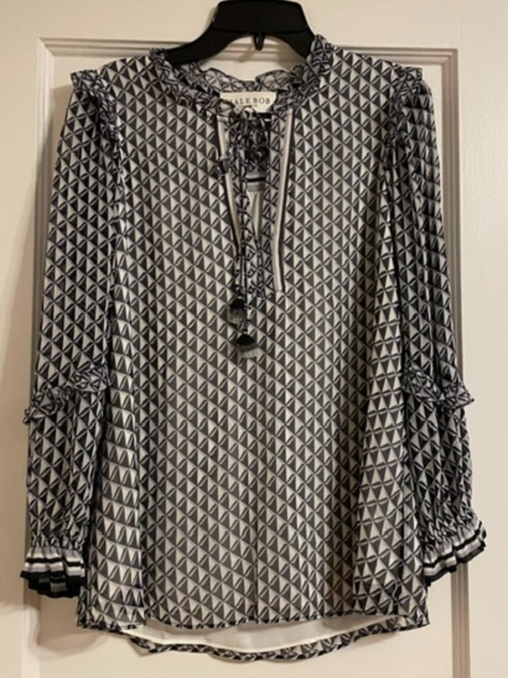 HALE BOB Geometric Tunic with Tassels XS